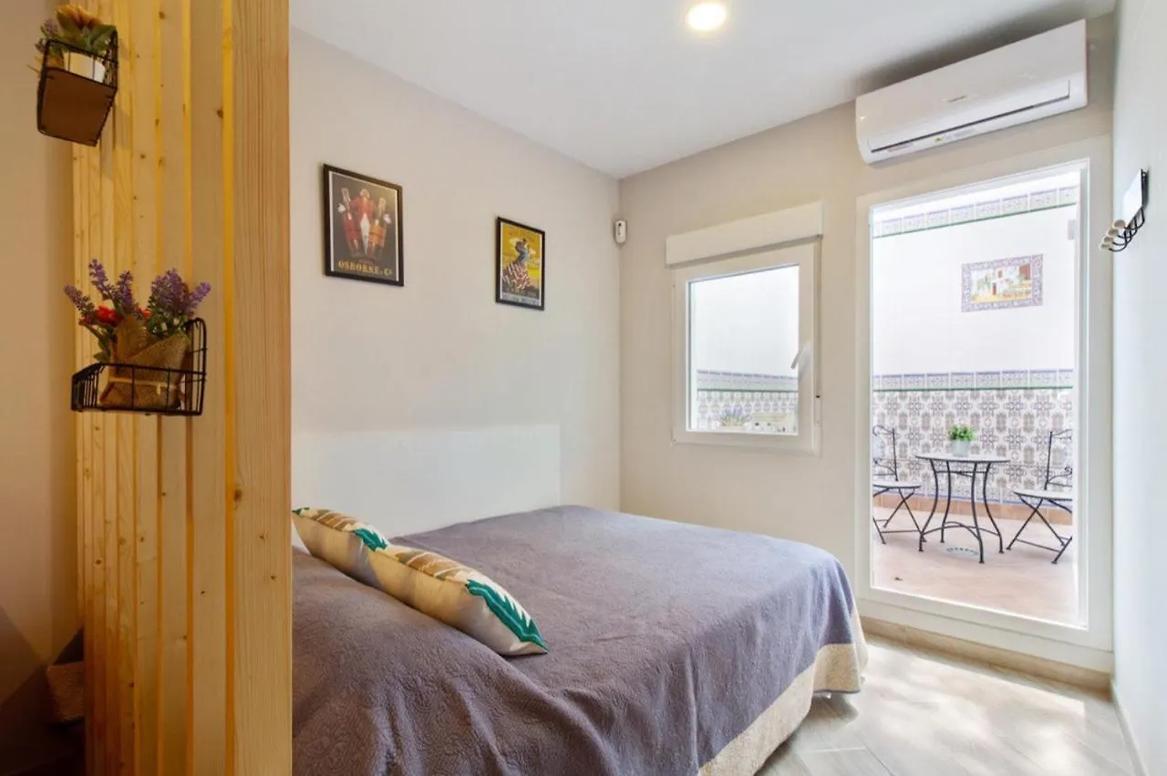 Barcelo 21: Centrally Located Attic with Terrace and Studio Retreat Malaga Apartment